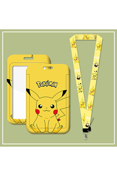 Choice1 بانداي 4 كرتون أنمي طالب بيكاتشو حبل تعليق للرقبة غلاف بطاقة هوية دخو...