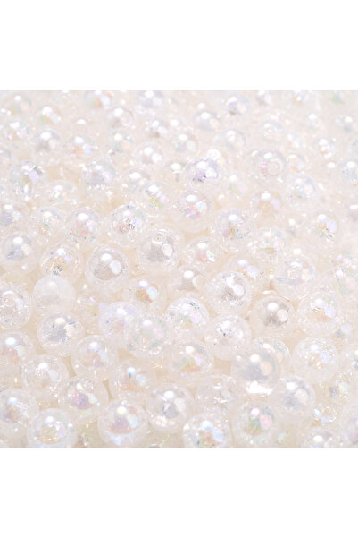 Choice8 8mm 2 iYOE 100pcs 8mm Transparent Mermaid Acrylic Beads Shiny Round S...