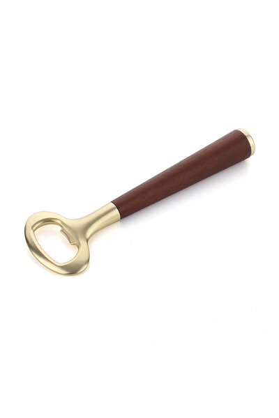 Varbifırsat Acacia Handle Gold Bottle Opener