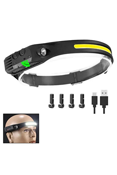 Choice3 مصباح أمامي LED COB أبيض من XIWANGFIRE، مزود ببطارية مدمجة قابلة لإعا...