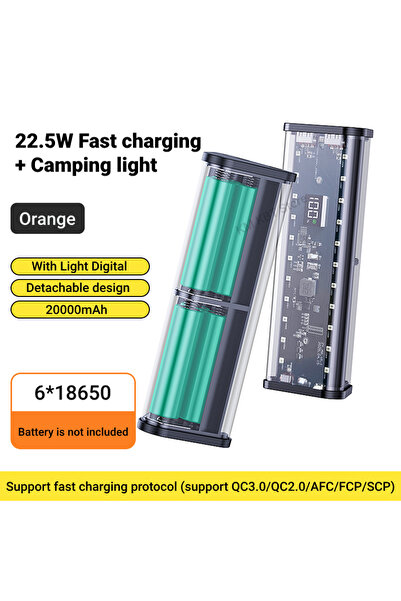 Choice kebidumei Black 22.5W DIY Battery Charger Case Transparent Fast Chargi...