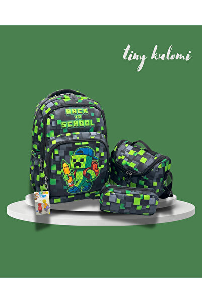 Tiny Kulomi حقيبة مدرسية ابتدائية مكونة من 3 قطع صغيرة الحجم، حقيبة مدرسية اب...