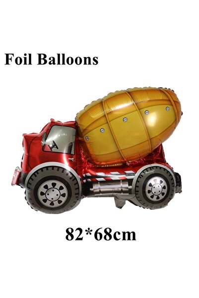 Choice20 1pcs Engineering Ctruction Cake Topper 0-9 Birthday Party Tractor Tr...