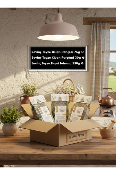 Sevinç Teyze Healing Trio - Hayit Seed, Yarrow, Lion's Mane