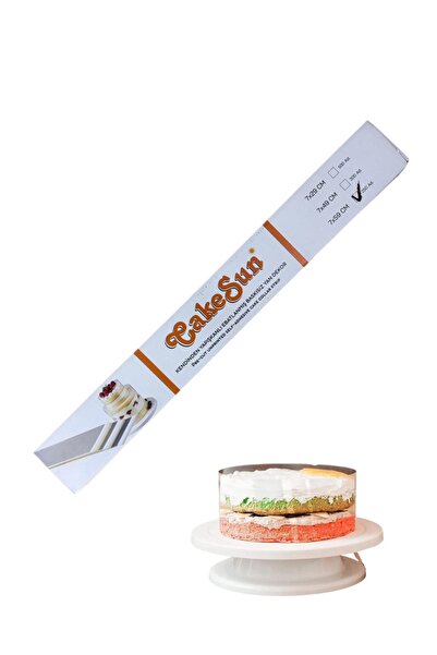 CakeSun ديكور جانبي ذاتي اللصق غير مطبوع وورق أسيتات للكيك (7X59 250 قطعة)