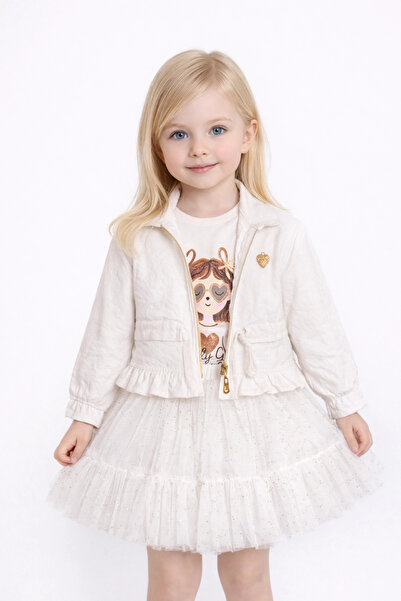 Kidmark Çocuk Modası Girl's Jacket Skirt 3-Piece Set