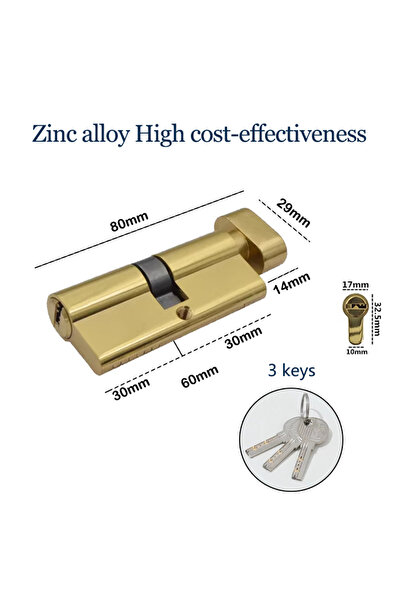 Choice3 X60-D-J Replacement of lk cylinder for home interior anti-theft doors...