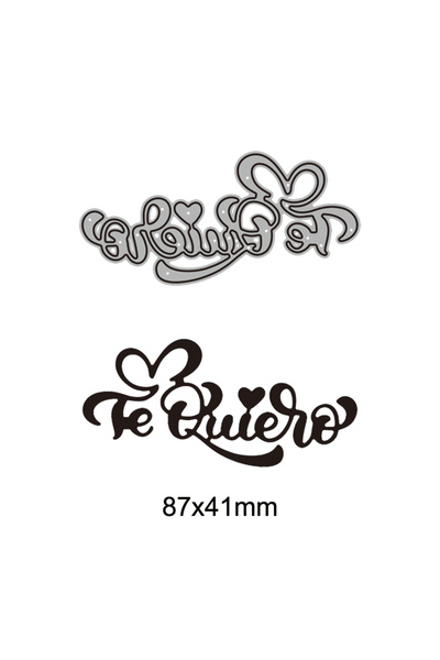 choice2 15 Spanish Word Metal Cutting Dies Best Wishes Alphabet Diecut Diy Sc...