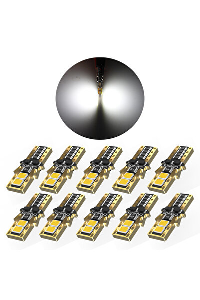 Choice3 White BMTXMS 10Pcs Mini W5W T10 194 LED Bulbs 6500K Warm White For Ca...