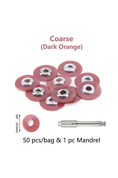 choice2 أقراص تلميع وتشطيب الأسنان خشنة 9.5 مم، 50 قطعة/حقيبة، مركبات السيرام...