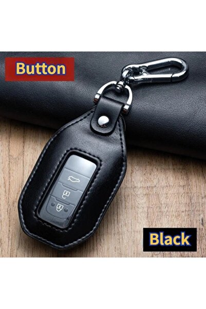 choice2 BUTTON BLACK Car Key Case Keychain Silicone Cover Key Case Prefect Fo...