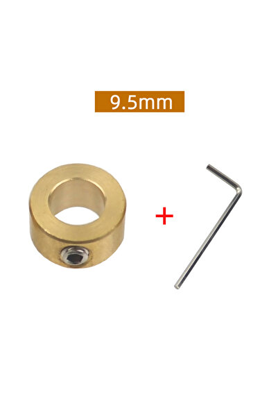 Choice7 أدوات مثقاب 9.5 مم (3-12 مم) حلقات تحديد عمق نحاسية مع مفتاح سداسي لأ...