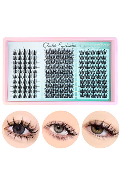 Choice4 160 قطعة من الرموش الصناعية الاحترافية، 3 أنماط متنوعة، طولها من 10 إ...