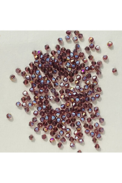 Choice10 23 100 قطعة من الخرز الزجاجي ثنائي المخروط 4 مم، خرز كريستالي مصقول ...