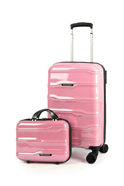POLO&SKY Azra Model Pudra Pembe PP Polipropilen Kırılmaz 2'li Kabin Boy + Mak...