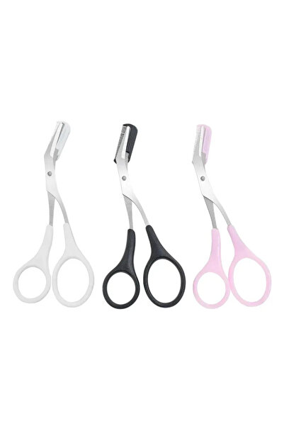 Choice1 3pcs 1/3PCS Eyebrow Trimmer Makeup Tools Stainless Steel Eyebrow Scis...