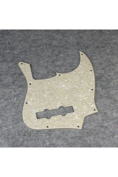 Choice5 Aged Pearl 4ply FLEOR 1PCS 10-Hole Bass kguard Jazz JB Guitar Scratch...