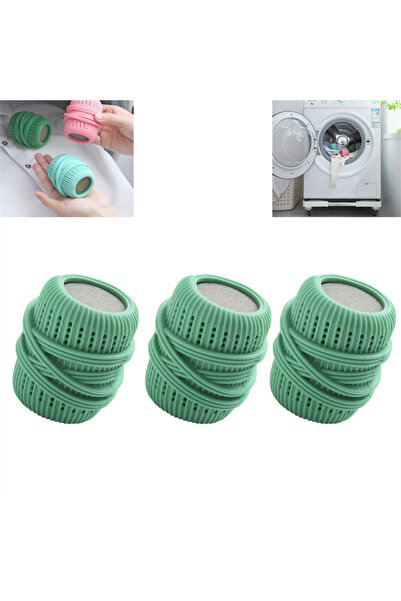 Choice11 3pcs green 9/1pcs Washing Machine Laundry Ball Reusable Dryer Balls ...