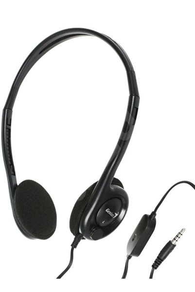 GENIUS HS-M200C Lightweight Headset With Mic (Single Jack) Black