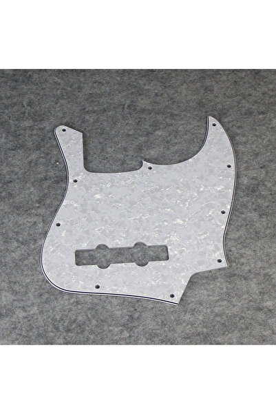 Choice4 White Pearl 4ply FLEOR 1PCS 10-Hole Bass Pickguard Jazz JB Guitar Scr...