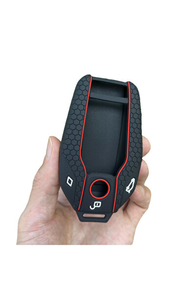 choice2 black red Silicone Car Key Cover Case for BMW G30 G12 G11 G32 G31 5 7...