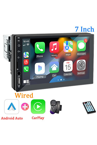 choice2 With Remote Control Hippcron 7inch Car Radio 1 Din CarPlay Android Au...