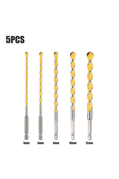 Choice 5 قطع من رؤوس مثقاب كربيد التنجستن ذات ساق سداسية 1/4 بوصة بطول 160 مم...