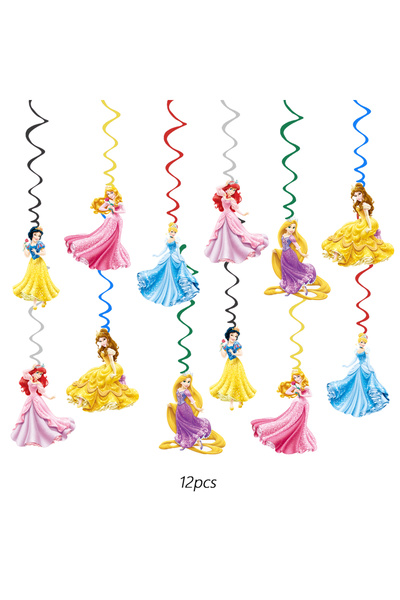 Choice MINISO 12pcs Disney princess Theme Kids Girls Favors Swirls Happy Birt...