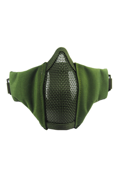 Choice3 قناع وجه تكتيكي نصف وجه قابل للطي من GN، مصنوع من شبكة معدنية وشريط م...