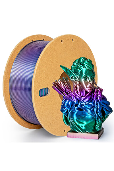 Choice5 500GUniverseGradient Silk Rainbow PLA Filament 1.75mm 500g/1KG Spool ...