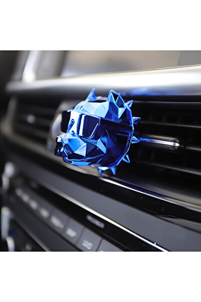 Choice1 معطر جو أزرق بدون عطر على شكل كلب بولدوج، معطر سيارة، زينة سيارة، مشب...