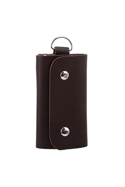 Choice3 Coffee PU Leather Women Men Key Holders Keys Organizer Fashion Solid ...