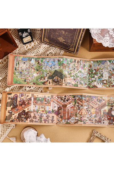 Choice1 full set Kawaii the wizarding world 3D fantasy world Landscape Sticke...