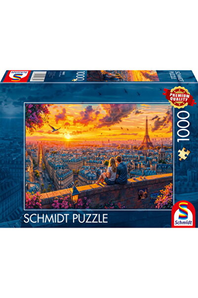 Schmidt Spiele Șoapte pariziene pe acoperiș, Puzzle 1000 piese