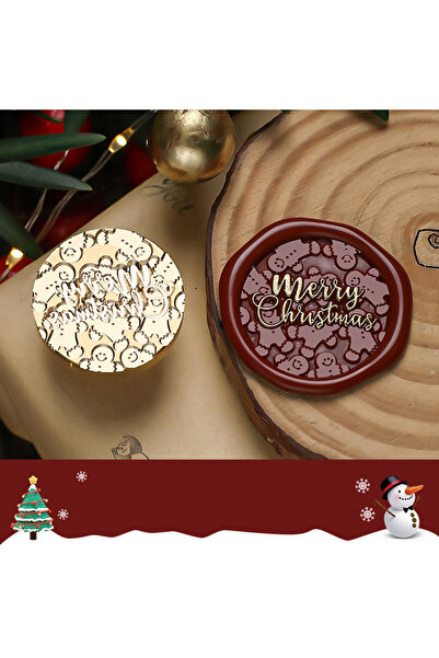 Choice1 طوابع شمعية عتيقة الطراز لعيد الميلاد، على شكل ندفة ثلجية وغزال، مقاس...