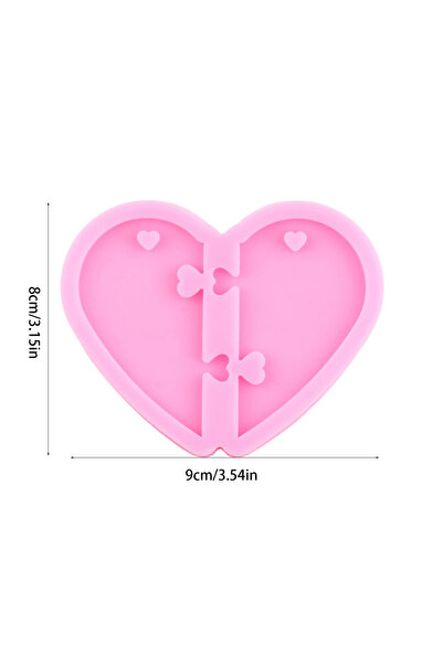 Choice7 قالب سيليكون لإطار صور على شكل قلب، قالب صب راتنج إيبوكسي كريستالي، ق...