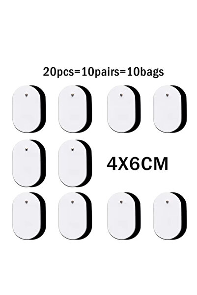 Choice9 4x6cm 20pcs 10/20PCS Silicone Gel Electrode Pads for Tens Machine Mas...