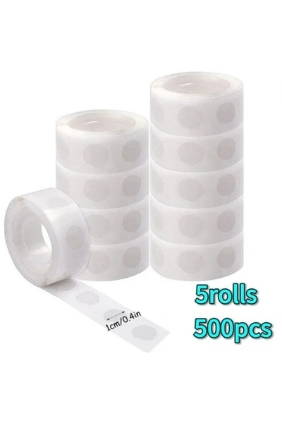 Choice 500pcs 100-2000pcs Double-sided Adhesive Dots Transparent Removable Ba...