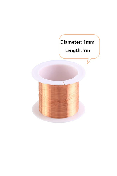 Choice4 لفة واحدة من سلك مغناطيسي مطلي بالمينا، مقاس 1 مم × 7 م، قطر كل لفة م...