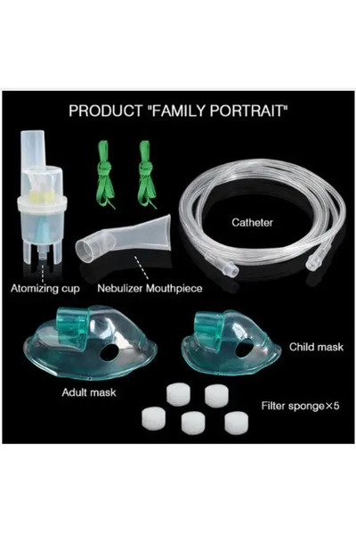 Choice7 مجموعة من 4 أجهزة استنشاق للكبار والأطفال، تتضمن أنبوب استنشاق مرن، ق...