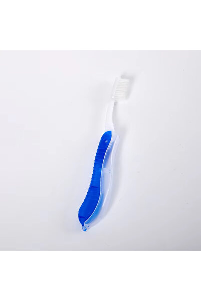 Choice5 Blue Travel Folding Toothbrush Portable Toothbrush Built in Cover Mul...
