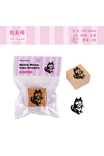 Choice4 مجموعة طوابع حروف أبجدية خشبية عتيقة بتصميم حيوانات أليفة لطيفة، قطعة...