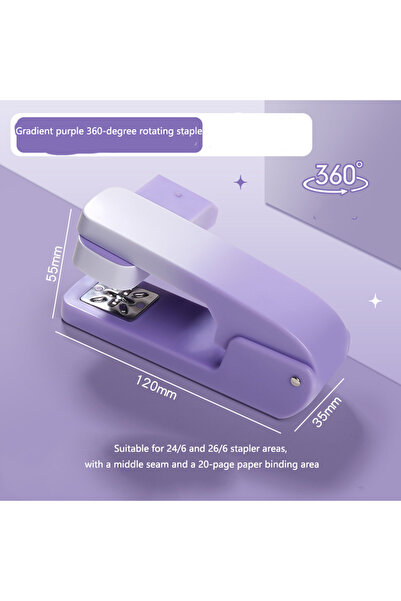 Choice1 Gradient purple The Stapler Is A 360-degree Rotatable Office Stapler ...