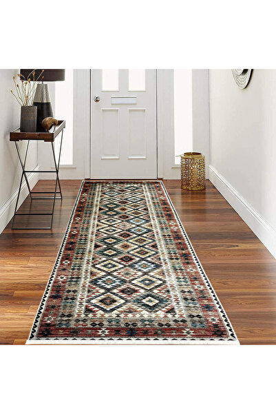 OEM Non-slip hallway runner, 80x300 cm, Polyester, multicolor, traditional pa...