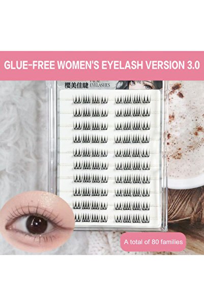 Choice5 10 صفوف من الرموش الصناعية الكورية بدون غراء، مستوحاة من موضة فرق الف...