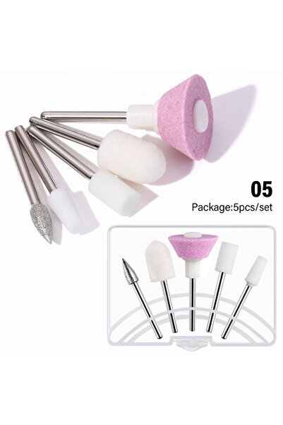 Choice1 مجموعة أدوات برد الأظافر الكهربائية YIKOOLIN 6 في 1، تتضمن 5 رؤوس طحن...