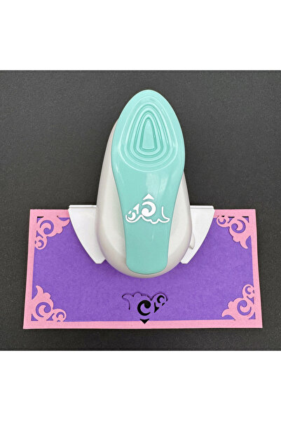 Choice5 مثقب زوايا حرفي ذو رافعة، لون عشوائي، قطعة واحدة، مثقب ورق بزاوية قاب...