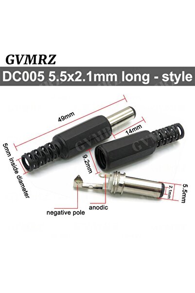 Choice8 10 قطع من النوع 3، موصلات تيار مستمر، 5.5 × 2.1 مم و3.5 × 1.3 مم، قاب...