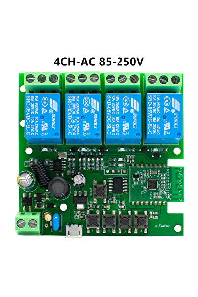 Choice4 وحدة تحكم ذكية عبر واي فاي بتطبيق eWelink، 4 قنوات، 85-250 فولت، 1/2/...