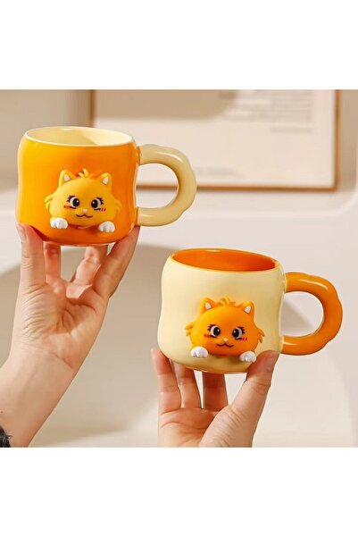 Livava Ceramic Mug with Kitten Design, Stylish Design, Gift Boxed, Coffee & T...